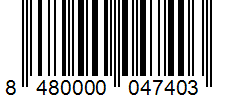 Barcode 8480000047403
