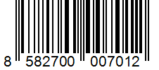 Barcode 8582700007012