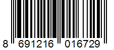 Barcode 8691216016729