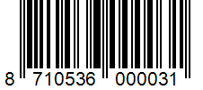 Barcode 8710536000031