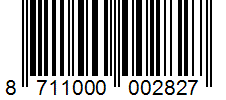 Barcode 8711000002827