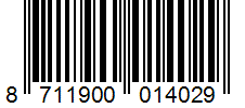 Barcode 8711900014029
