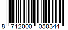 Barcode 8712000050344