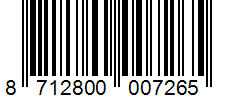 Barcode 8712800007265