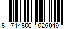 Barcode 8714800026949