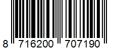 Barcode 8716200707190