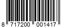 Barcode 8717200001417
