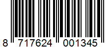 Barcode 8717624001345