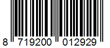 Barcode 8719200012929