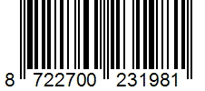 Barcode 8722700231981