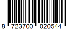 Barcode 8723700020544