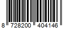 Barcode 8728200404146