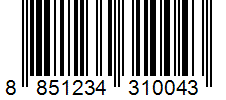 Barcode 8851234310043