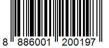 Barcode 8886001200197