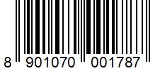 Barcode 8901070001787
