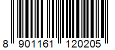 Barcode 8901161120205