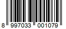Barcode 8997033001079