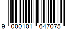kod kreskowy ean 9000101647075
