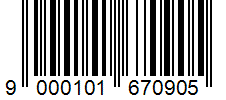 kod kreskowy ean 9000101670905