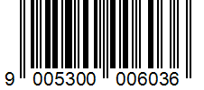 Barcode 9005300006036