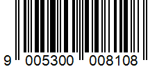 Barcode 9005300008108