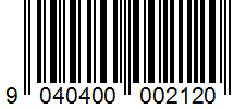 Barcode 9040400002120