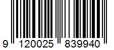 Barcode 9120025839940