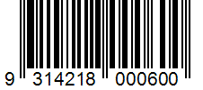 Barcode 9314218000600