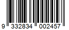 Barcode 9332834002457