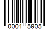Barcode 00015905