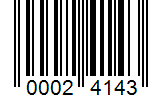 Barcode 00024143