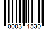 Barcode 00031530
