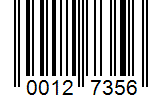 Barcode 00127356