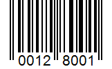 Barcode 00128001