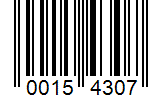 Barcode 00154307