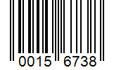 Barcode 00156738