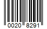 Barcode 00208291