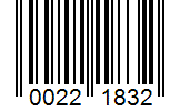 Barcode 00221832