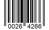 Barcode 00264266
