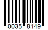 Barcode 00358149