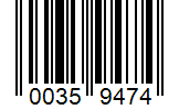 Barcode 00359474