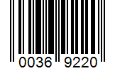 Barcode 00369220