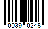 Barcode 00390248