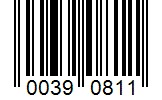 Barcode 00390811