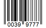 Barcode 00399777