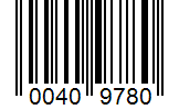Barcode 00409780