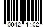 Barcode 00421102