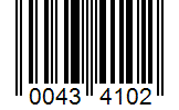 Barcode 00434102