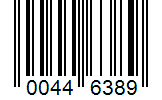 Barcode 00446389