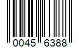 Barcode 00456388